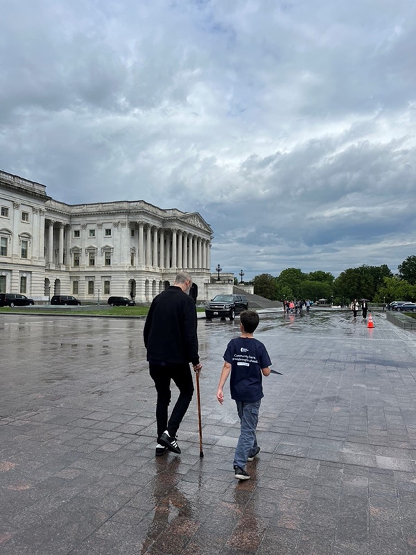 Adam Hayden and son Isaac
