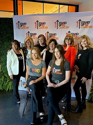Margaret Foti with Co-Founders of SU2C