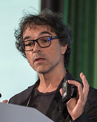 Photo of Fabrice André, MD, PhD, at Molecular Targets conference.