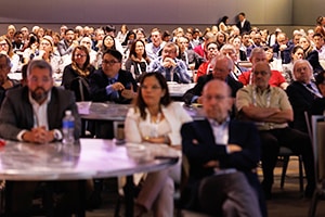 Photo of the audeince at a panel discussion at SABCS 2023.