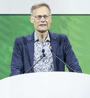 Christoph A. Klein, MD, PhD, speaking during the AACR Annual Meeting 2024.