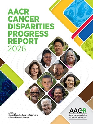 Cover of the AACR Cancer Disparities Progress Report 2026